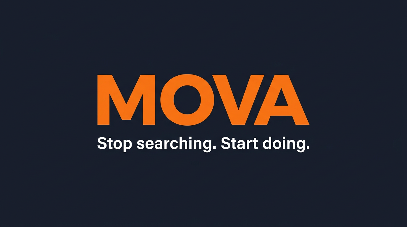 Screenshot of MOVA Guide, Personalized day plans built around mood, time and budget